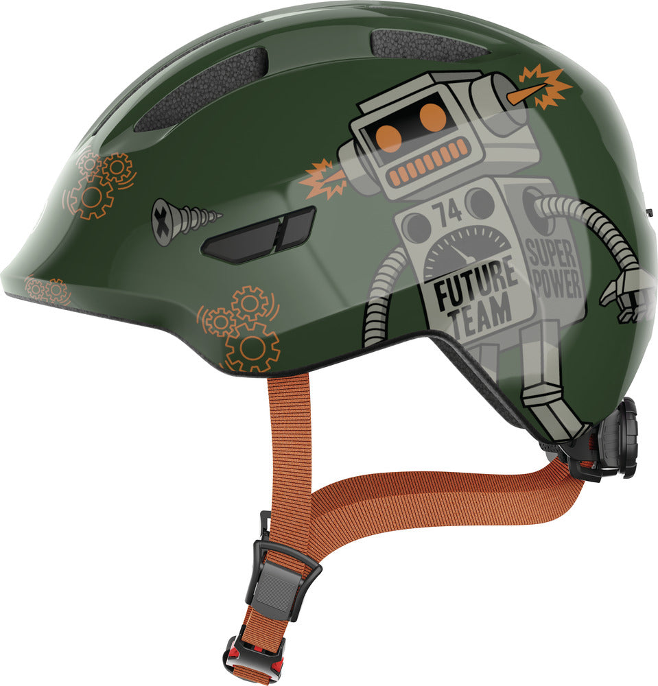 Abus Smiley 3.0 Kids Helmet – Green Robo