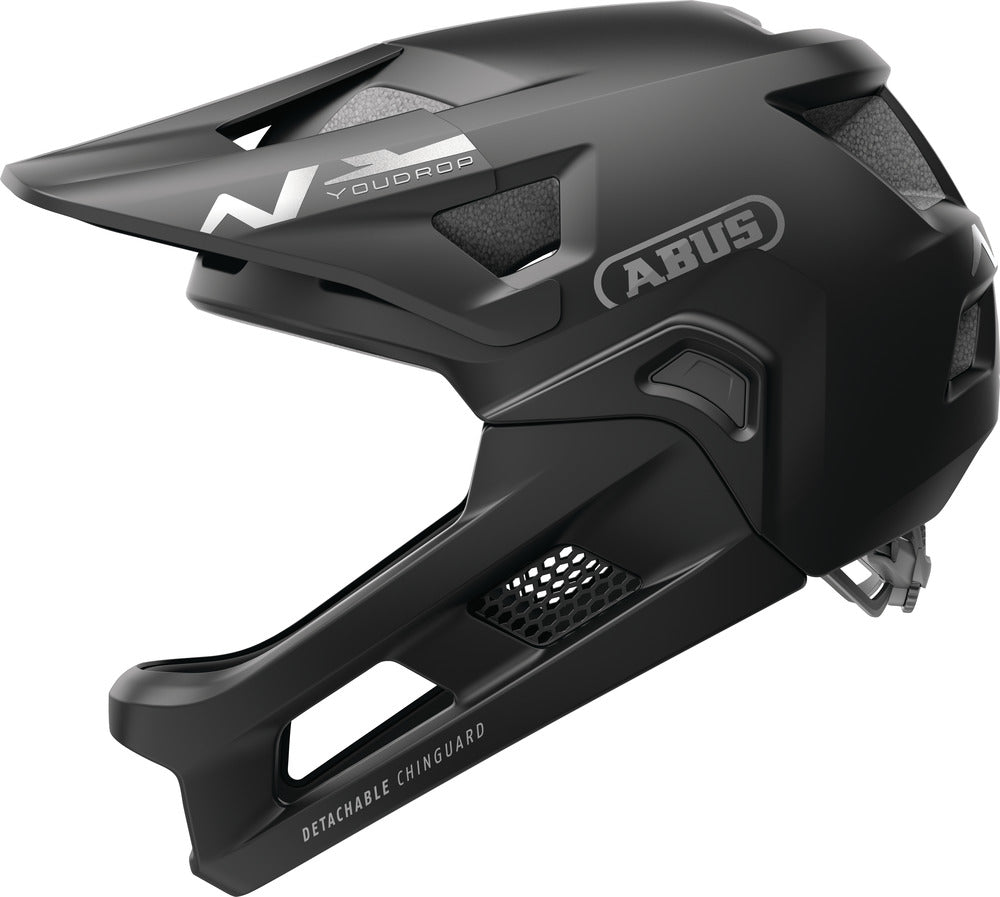 Abus YouDrop FF Kids Full-Face Helmet – Muted Black