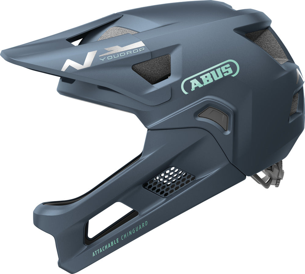 Abus YouDrop FF Kids Full-Face Helmet – Midnight Blue