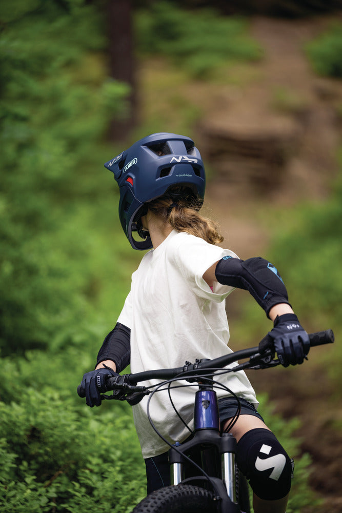 Abus YouDrop FF Kids Full-Face Helmet – in use