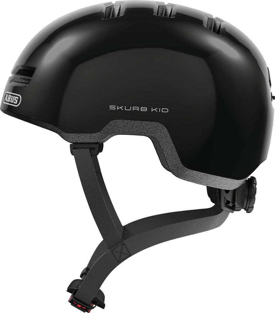 Abus Skurb Kid Helmet – Shiny Black