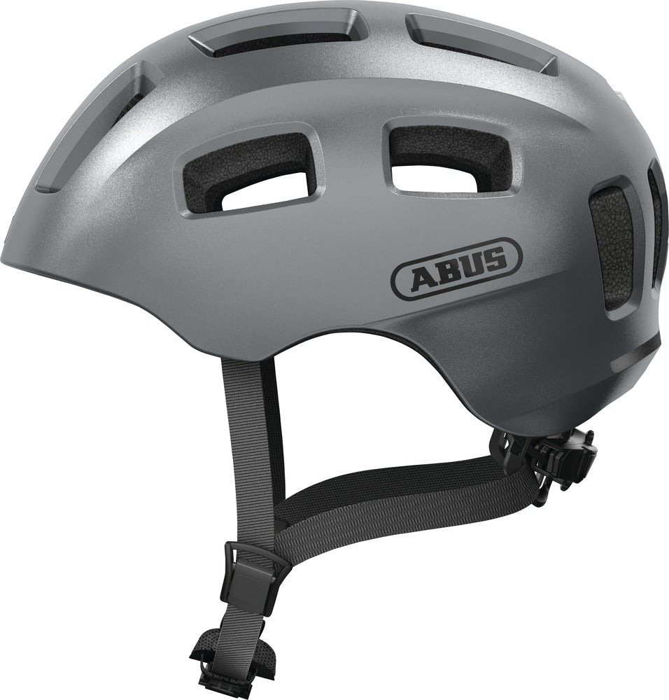 Abus Youn-I 2.0 Kids Helmet – Graphite Silver