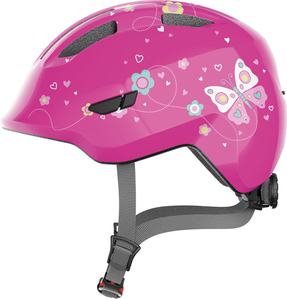 Abus Smiley 3.0 Kids Helmet – Pink Butterfly
