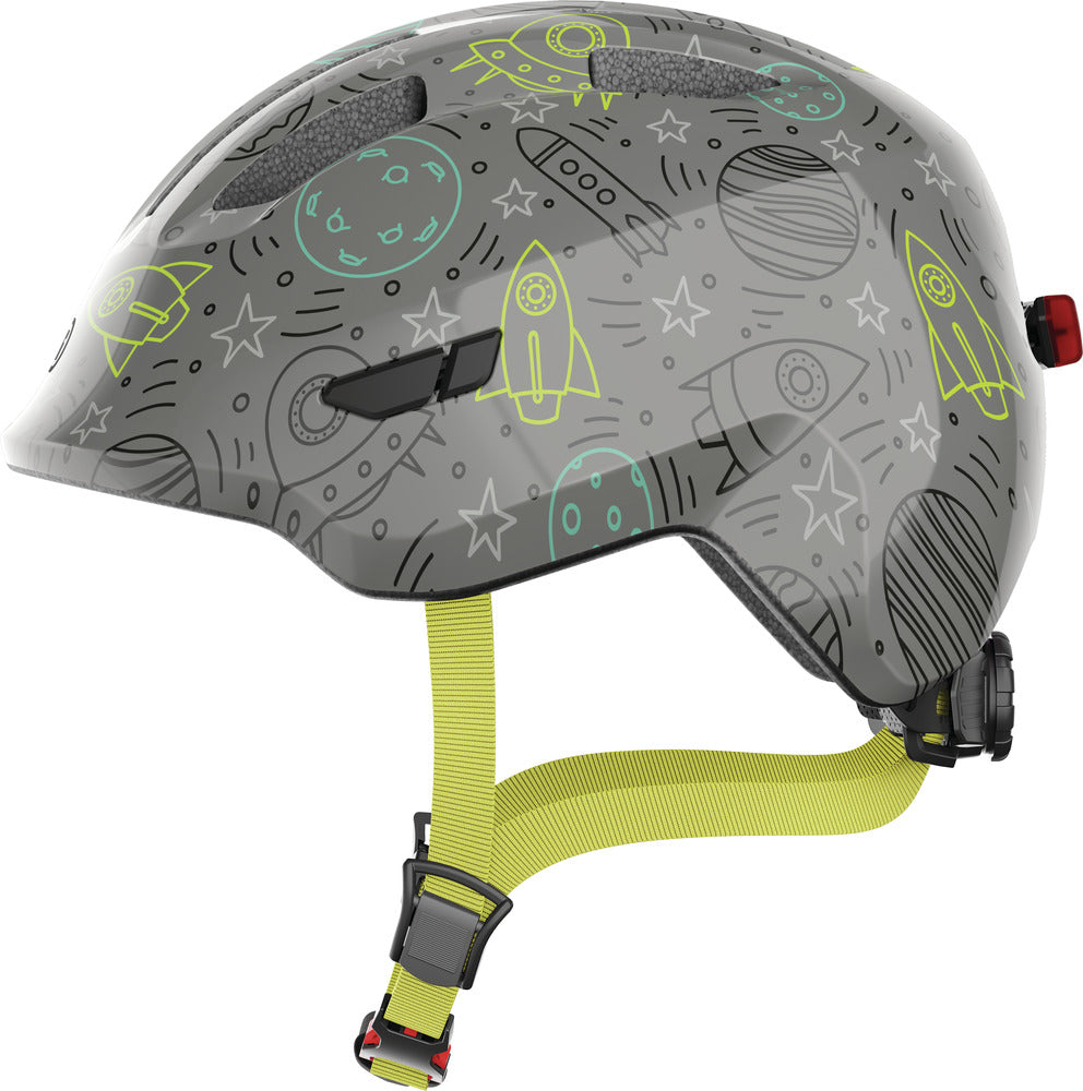 Abus Smiley 3.0 LED Kids Helmet – Grey Space