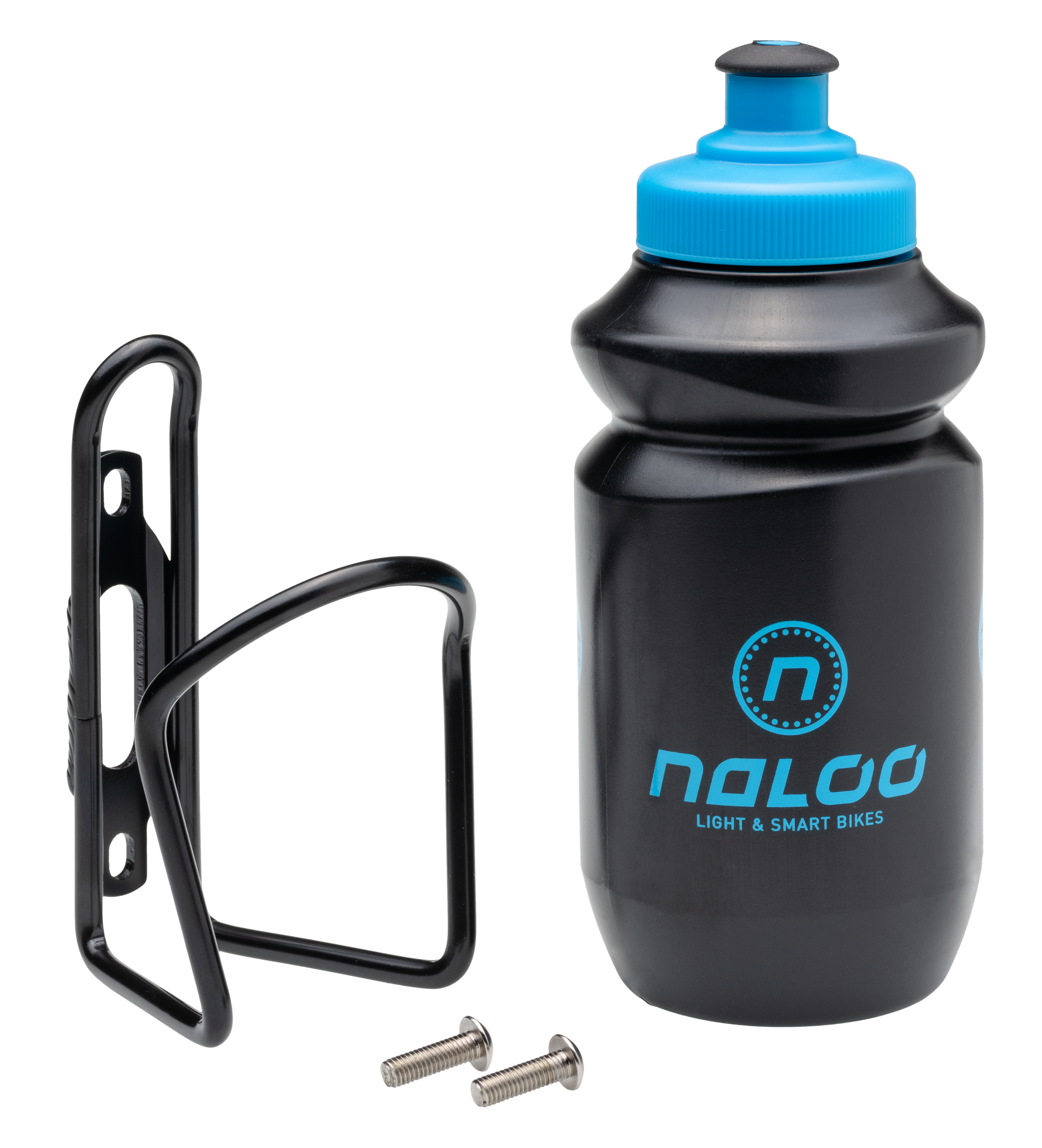 Naloo water bottle and cage set